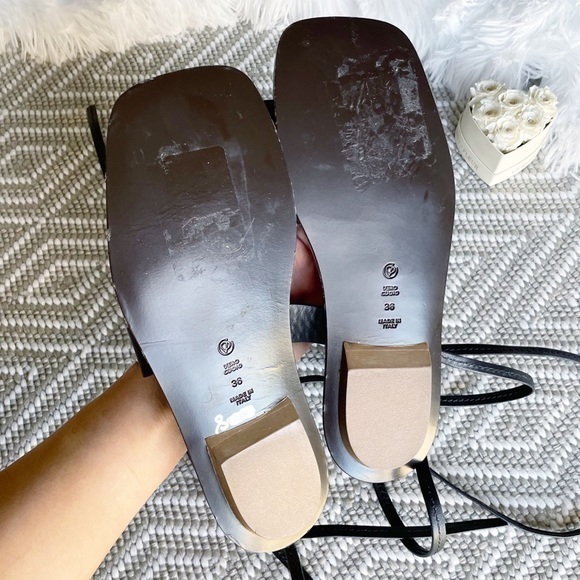 🆕 3.1 Phillip Lim Leather Lace Up Sandals - Picture 9 of 11